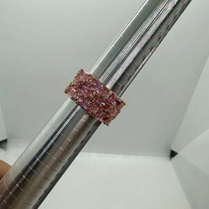 Bomb Party Ring Size 7 Rose Quartz CZ RoseGold RG88435 Daydream Vibes No Tag+Bag